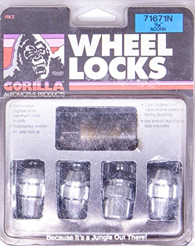 Gorilla Automotive 71671N Acorn Wheel Locks (7/16" Thread Size)