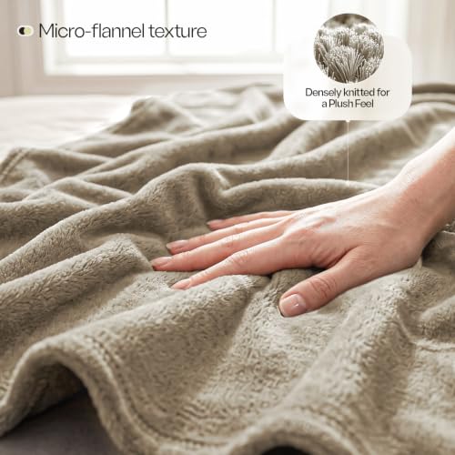 Image of Utopia Bedding Fleece Blanket King Size Camel 250GSM Luxury Fuzzy Soft Anti-Static Microfiber Bed Blanket (90x102 Inches)