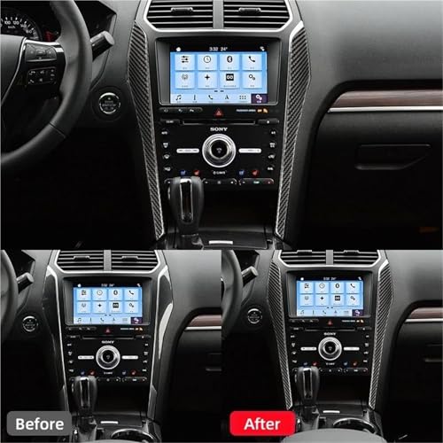 Autocollant de navigation Ford Explorer 2013-2019 garniture console noire - 4
