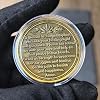 Archangel Raphael Healing Coin with Prayer Spiritual Protection Token, Motivational Challenge Coin for Peace and Guidance