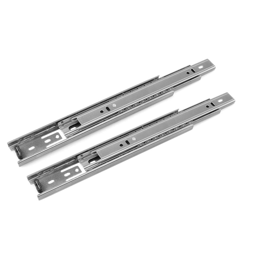 Drawer Slides, URBEST 10 Inch Full Extension 3 Section Ball Bearing Side Mounted Drawer Slider for Cabinet Kitchen