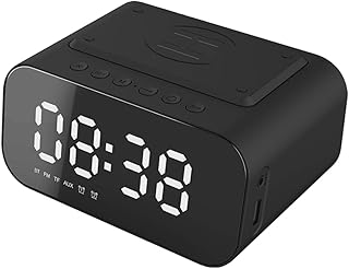 Hemobllo Wireless Speaker Speaker Computer Speaker Computer Speakers Travel Clock Pairing Speaker Alarm Clock Speaker Alarm Clock Digital Alarm Clock Fm Alarm Clock LED Clock LED Sound Bar