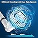 Electric Spin Scrubber, 2024 Upgraded Bathroom Cleaner, Power Shower Cleaning Brush with Extendable Handle & 4 Brush Heads, Dual Speed & USB-C Charging, Shower Scrubber for Bathtub, Tile, and Floor
