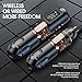 Ambition MARS-U Wireless Tattoo Machine with Adjustable Stroke - Rotary Tattoo Gun Cartridge Pen 1800mAh Power with Coreless Motor Digital LED Display for Professional Tattoo Artist