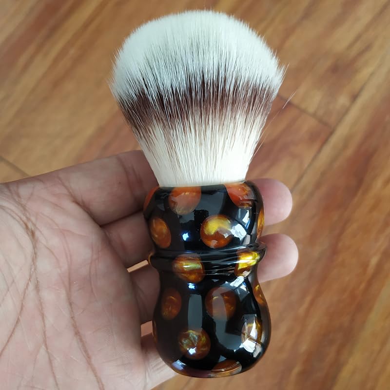 XIAO A2S synthetic hair vegan shaving brush for Shaving soaps and creams,Rich Lather