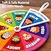 Feelings Wheel,11.22inch Emotion Wheel for Preschool Children with Emotional Expression Needs, Portable Felt Communication Tool for Classrooms