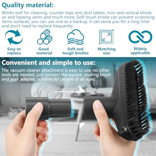 Outil de meuble noir HASMX de 14 cm de large pour aspirateur 3,2 cm - 5