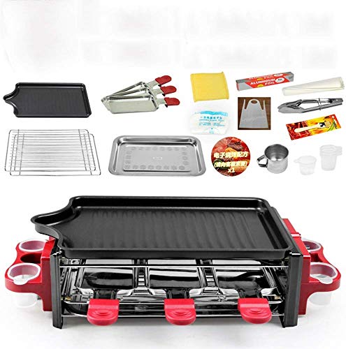 WSJ dainkaolu Barbecue Stove Home Smokeless Grill Indoor Barbecue Nonstick Barbecue Grill Electric Grill Size Optional (Color : B)