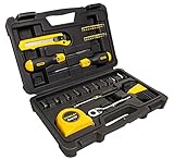 herramientas electricas stanley argentina 1 x destornillador de carraca de 1/4 con 8 puntas, 1 x destornillador portapuntas con 20 puntas.