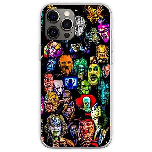 Taswuw Phone Case Compatible With Iphone 14 Pro Max Halloween Horror Collection Soft Silicone Shockproof Tpu Protective Pure Clear Phone Cover Case #TOP5