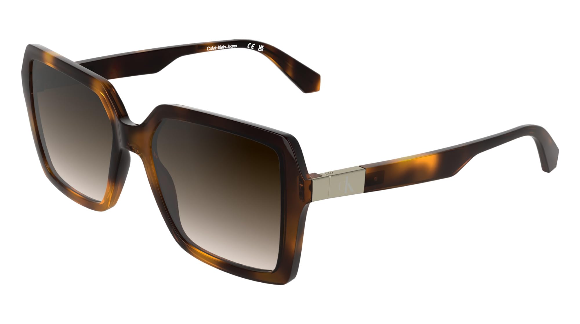 Calvin Klein Jeans Women's Sunglasses CKJ26602S - Havana with Gradient Brown Lens