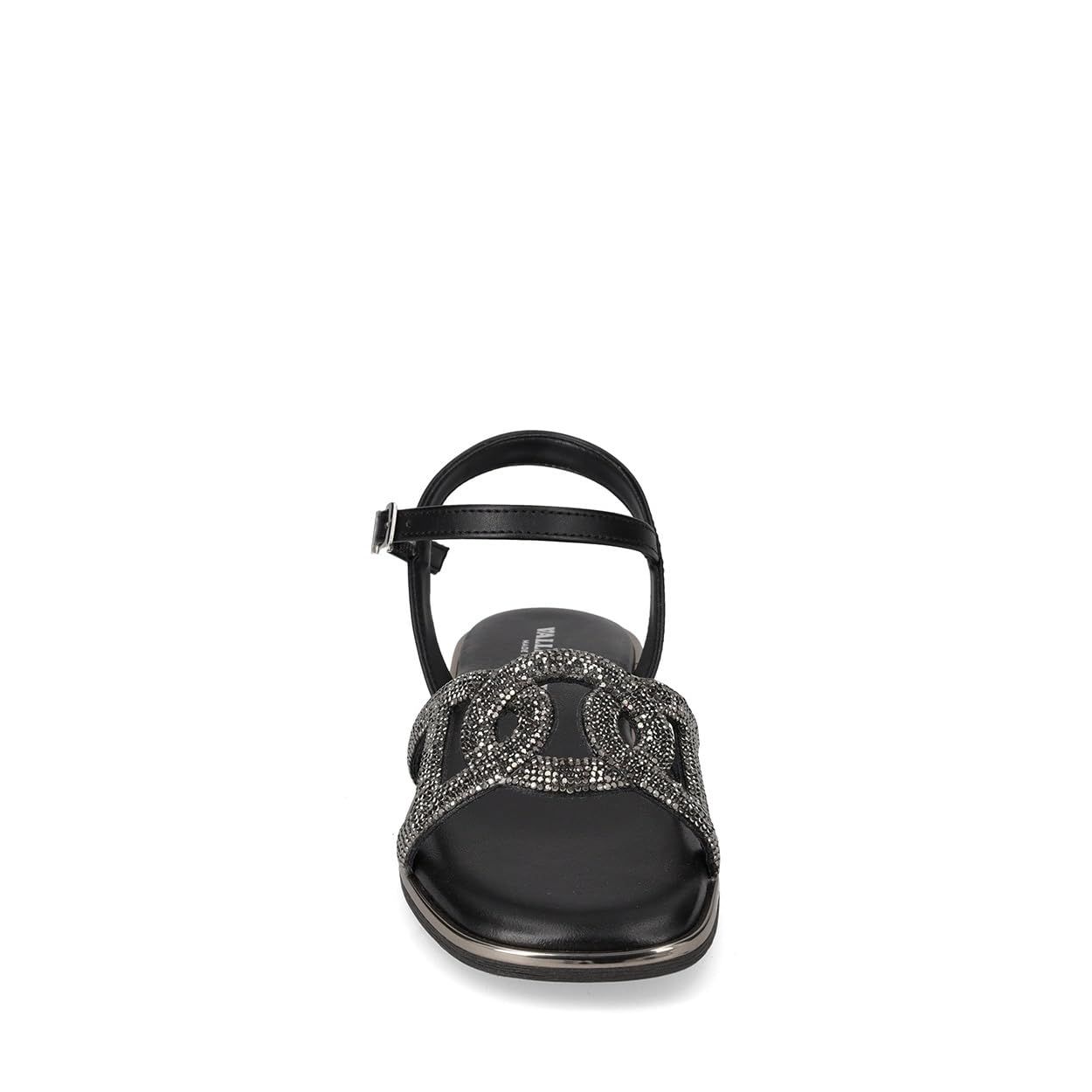 Valleverde 32031 Sandali Cerimonia Donna Strass Tacco Grosso 1Cm Suola Gomma