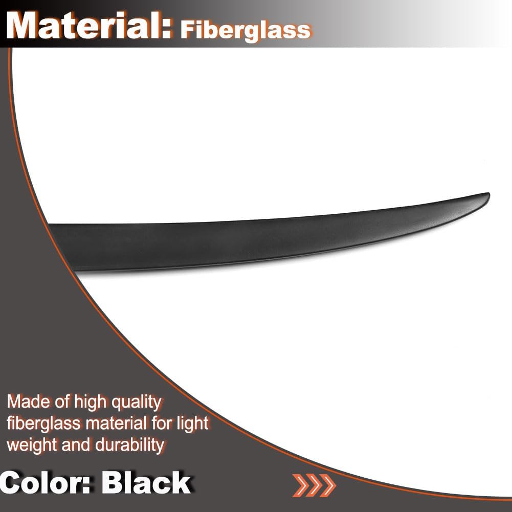 Trunk Spoiler fits for Volkswage VW Jetta 2011-2014 Black Color Fiberglass Rear Spoiler Rear Boot Lid Highkick Wing Lip Factory Outlet