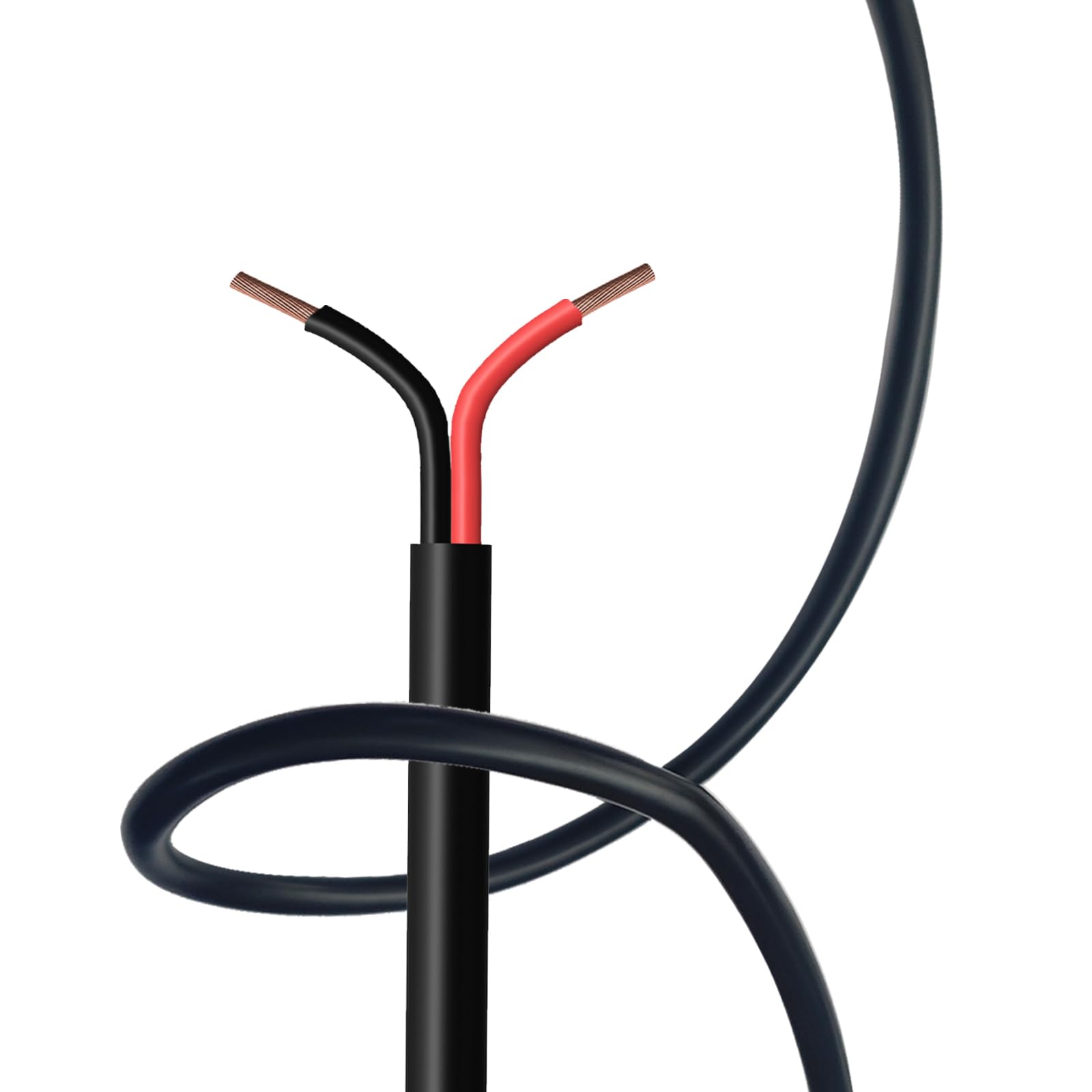 Cableague 20 AWG 2 Conductor Electrical Wire 50FT Oxygen-Free Copper Flexible Low Voltage Cable