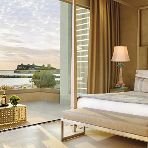 Set Of 2 Coastal Palm Tree Table Lamps With 2 Usb Ports For Living Room Beach Nautical Bedside Lamps For Bedroom Tropical Nightstand Lamps For Home Decor #TOP4