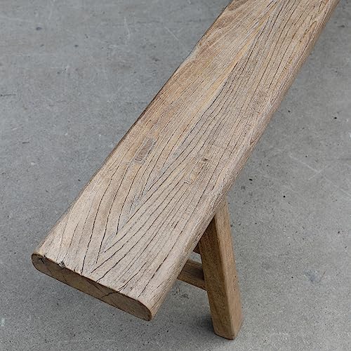 Image of Artissance Approx. 67-71 in Long Entryway Bench Weathered Natural (Finish Vary)