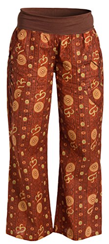 ufash Pantalones de Yoga de algodón, Ropa Deportiva para Hombres, con Cinturilla elástica, S/M, Om