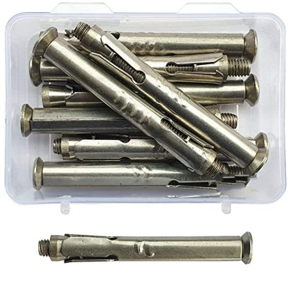 MINSALES Stainless Steel Anchor Fasteners - Expansion Type 100mm Length (8mm x 100mm) - 8 Pieces Pack (B0BSXHMPYC) Amazon Price History, Amazon Price Tracker