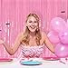 2 Pack Party Backdrop Decorations Pink Tinsel Curtain Party Backdrop Foil Fringe Birthday Decorations Photo Booth Streamer Pink Theme Bachelorette Graduation Decor