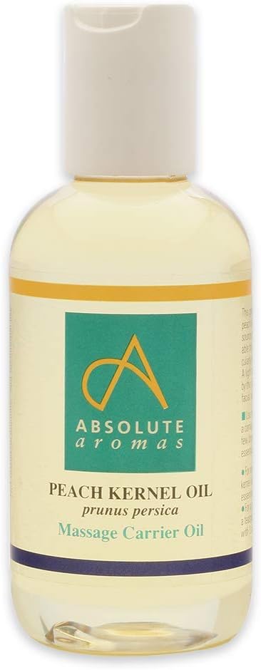 Absolute Aromas Peach Kernel (Prunus Persica) Oil 150ml - Pure, Natural, Vegan and Cruelty Free – Moisturising Carrier Oil for Body and Facial Massage