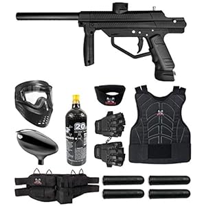 Maddog JT Stealth Semi-Automatic .68 Caliber Protective Paintball Gun Starter Package