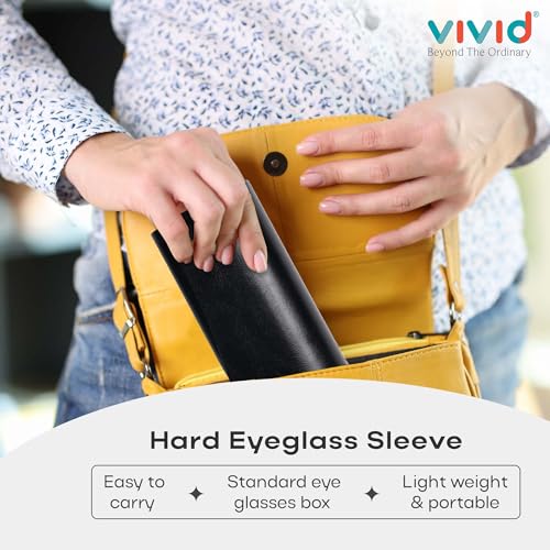 Image of VIVID Vision Unisex Adult Lightweight Eyewear Specs Case Cover | Protect Eye Glasses | Chashma Dibbi | Spectacle Box