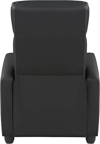 Miniatura 6 de Lexicon Barbal - Silla reclinable de piel sintética de 27 pulgadas de ancho, color negro