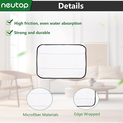 Miniatura 3 de neutop Piezas de repuesto para trapeador compatibles con modelos iRobot Braava 320 380 381 380T 390 390T Mint 4200 4205 5200 5200C modelos, 6 tapas