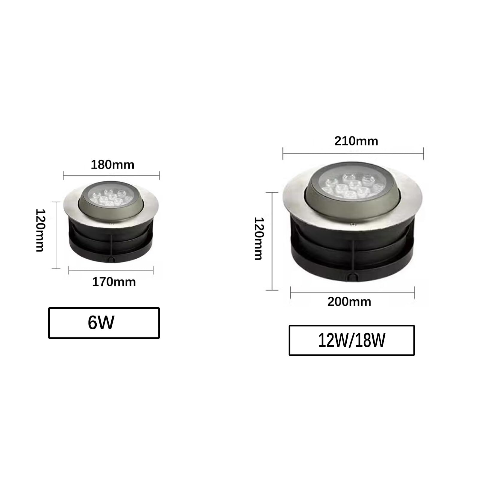 Oświetlenie ogrodowe LED do wkopywania w ziemię – oświetlenie zewnętrzne,reflektor wpuszczany,prąd zmienny 220 V,IP67,wodoodporny,lampa podłogowa z regulacją kąta 15–60°,dekoracyjna lampa podło