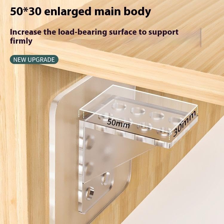 Image of Self Adhesive Hooks for Wall Heavy Duty - 10kg Load Capacity Waterproof Transparent Wall Hooks for Hanging - No Drilling Nail (ProHold Hoo (Heavy Leg Sticker Pack of 8)
