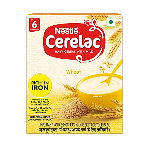 Image of Nestle Everyday Shahi Ghee, 1L & Nestle CERELAC Baby Cereal with Milk, Wheat - From 6 Months, 300g Bag-In-Box Pack