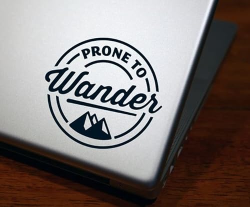 Prone to Wander Laptop Decal, Outdoor Explorer Notebook
