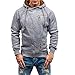 Produktbild Bauycy Männer Herbst langärmeligen diagonalen Reißverschluss Kapuzen-Sweatshirt Mantel Jacke Mode lässig Persönlichkeit Reißverschluss Langarm-Pullover Pullover im Freien kalt warm Windjacke