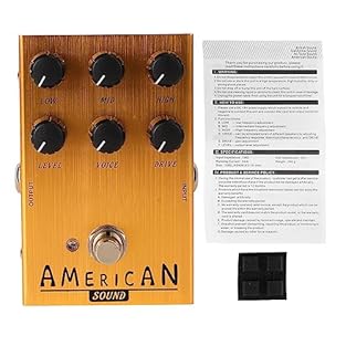 Reasonable Design: The knobs of this electric guitar effects driver pedal are relatively centralized and do not take up much space, so the pedal is not large in size. Simple Operation: With simple volume, drive and tone controls, the pedal is very ea...