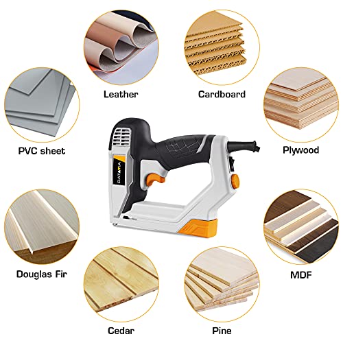 Batavia Brad Nailer, 2 In 1 Electric Nail Gun And Staple Gun For Home Upholstery Carpentry And Woodworking Projects, Including 200Pcs 5/8'' 18 Gauge Brad Nails And 336Pcs 3/8" T50 Staples, Btc0060 #TOP6
