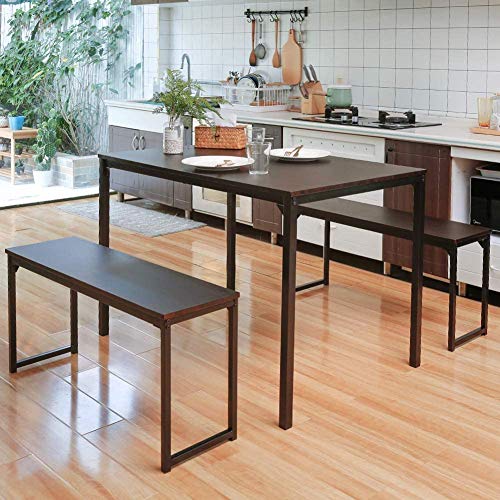 Dining Room Table Set 3, Bonzy Home 3 Piece Kitchen Table Set