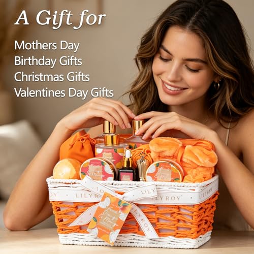 Image of Gifts for Women, Birthday Gift - 23-Piece Spa Gift Baskets for Women, Gift Basket for Mom, Bath and Body Gift Basket, Spa Kit | Mothers Day, Christmas, Holiday, Valentines Day Gift Idea for Her