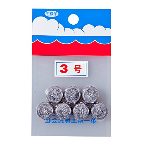 Daiichi Seiko 23019 Fishing Toy, Taiko No. 3, Silver