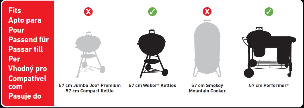 WEBER Plancha do grilla węglowego 57 cm, Czarny