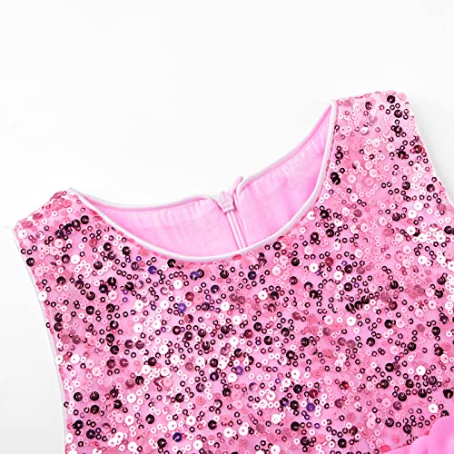 Flower Girl Dress Sequin Applique Pageant Dress Wedding Dress Party Wear3