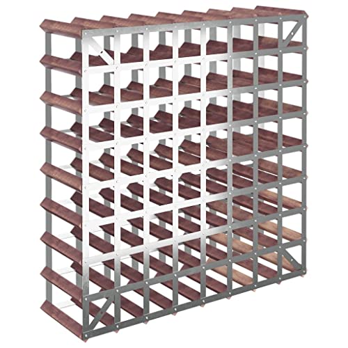 Soporte para 72 botellas SKM madera pino marrón miniatura 4