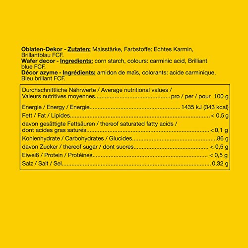 Günthart BackDecor | Rosenblüten in rosa, lila und weiß | aus feinster Oblate | für Kuchen und CupCakes