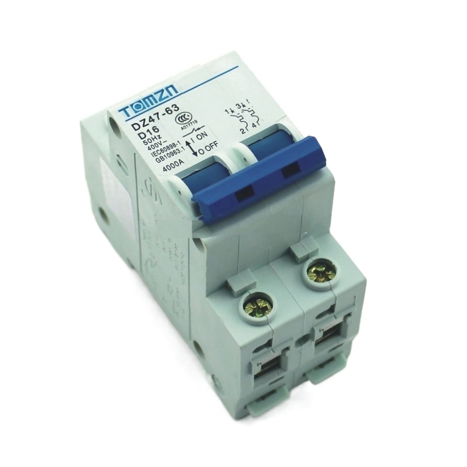 LHNBGTUIW 2P 16A D Type 240V/415V 50HZ/60HZ Circuit Breaker MCB Safety
