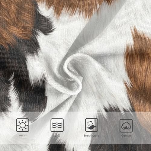 Cow Brown White Print Cute Panties Girl Girls Underwear Toddlers Cotton Colorful Briefs Undies Kids 2t3