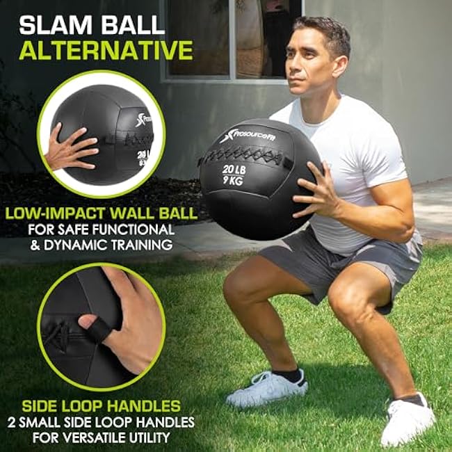 ProsourceFit Soft Medicine Balls, Wall Balls and Full Body Dynamic Exercises