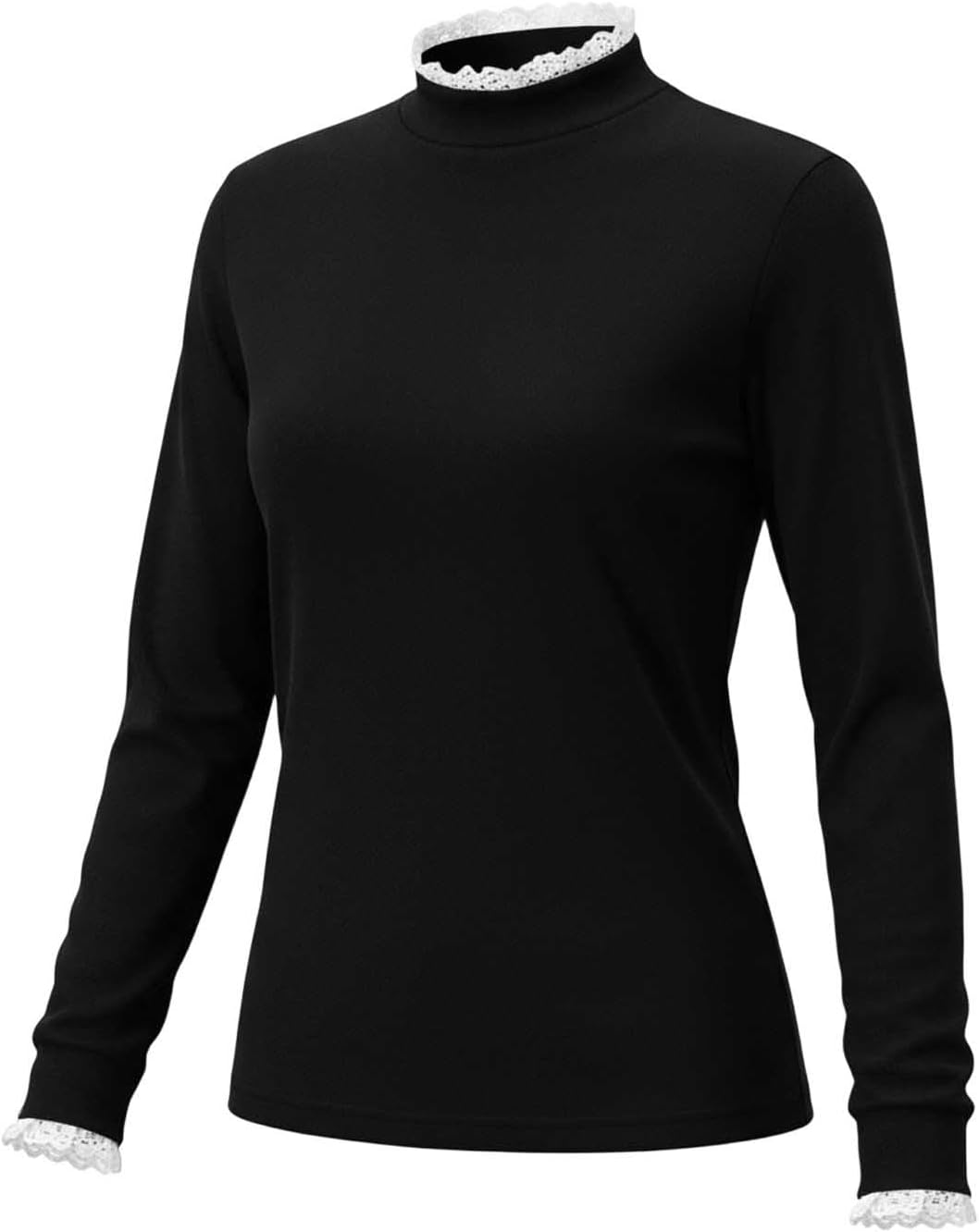 Girls Long Sleeve Shirts Turtleneck Casual Base Layer Fall Top Tee