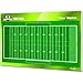 ETISPORT Tactical Board for American Football Coaches. Double-Sided, Suitable for Dry-Erase Markers. Personalized with Color, Crest or Logo, Name, and Club. (Standard)