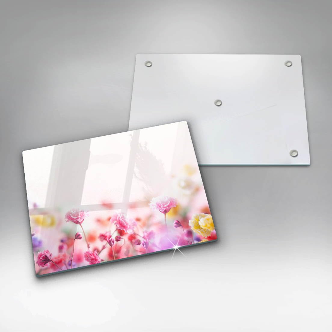 Tabla de cristal | Rosa | Superficie impresa