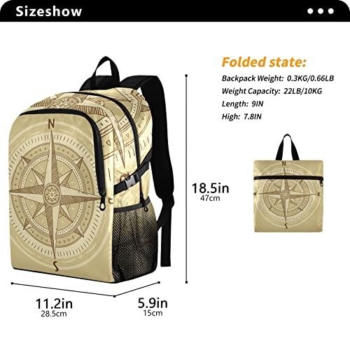 Cartable dos à sac pliable Vnurnrn léger imperméable voyage - 3