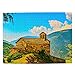 Andorra Pirineos Rompecabezas para Adultos, 500 Piezas de Madera, Regalo de Viaje, Recuerdo, 20.4 x 15 Pulgadas